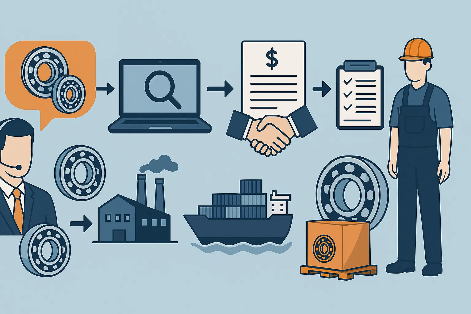 واردات بلبرینگ سفارشی