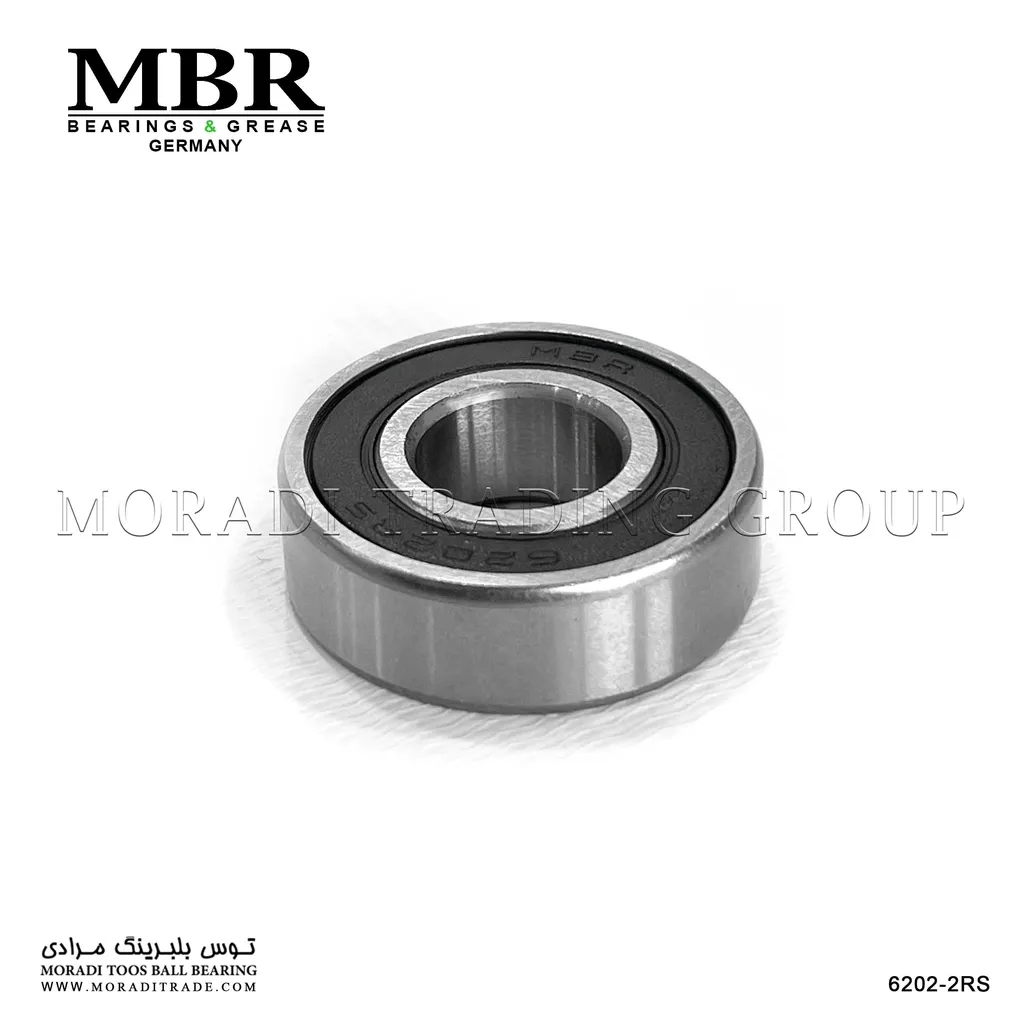 بلبرینگ شیار عمیق دوطرف آب‌بند لاستیکی MBR 6202-2RS